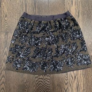 Club Monaco Beaded & Sequenced Mini Skirt